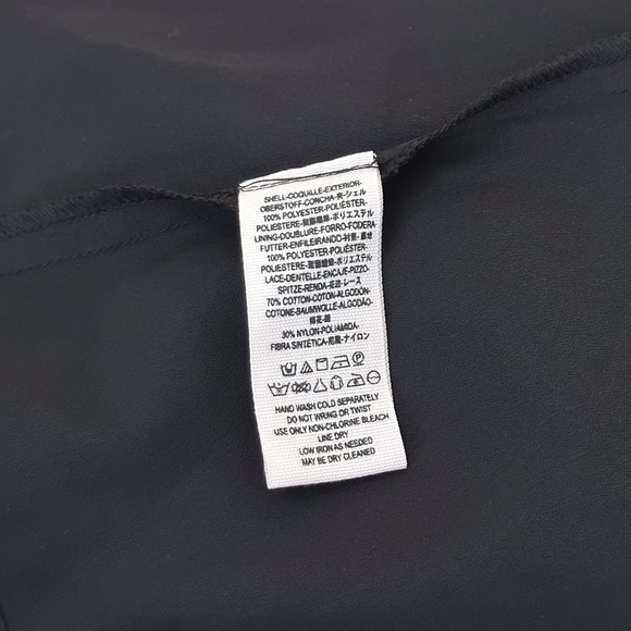 Free People Floral Pleated Dress Black Lace Trim - Picture 12 of 12